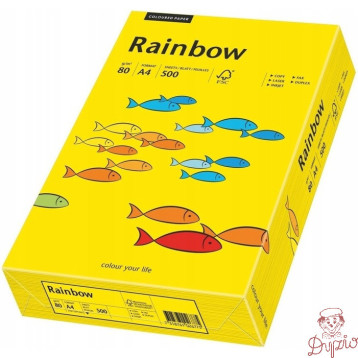 Papier ksero A4 80g RAINBOW R18 ciemnożółty 88042387