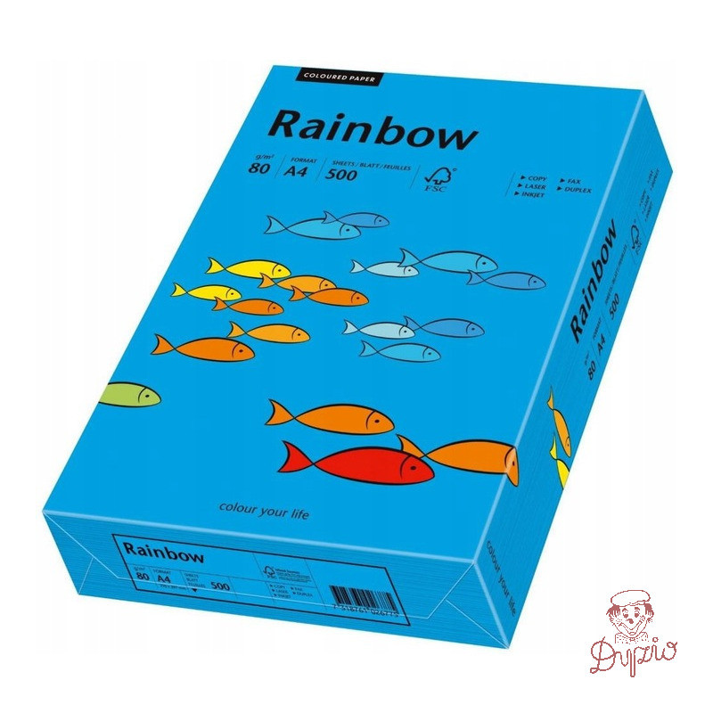 Papier ksero A4 80g RAINBOW R88 ciemnoniebieski 88042761