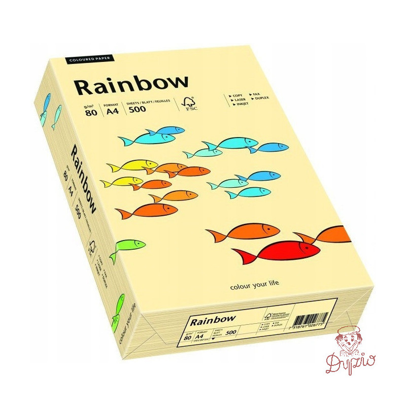 Papier ksero A4 80g RAINBOW R06 kość słoniowa 88042275