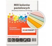 Papier ksero A4 80g EMERSON 250ark mix pastel xem1000250pwn