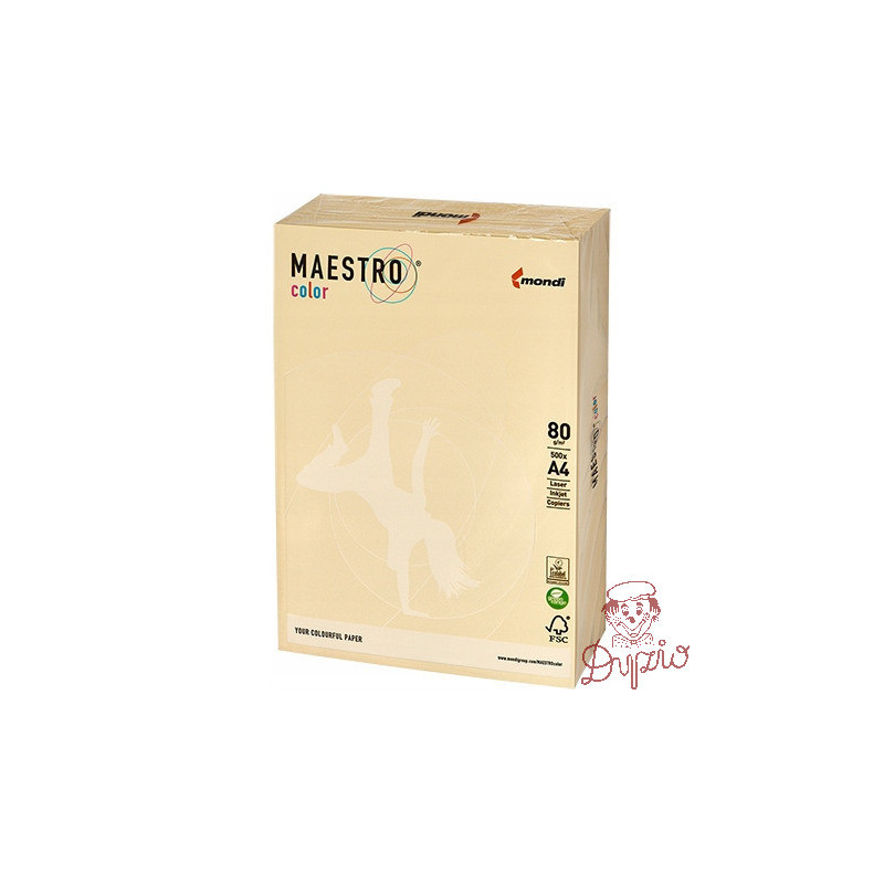 Papier ksero A4 80g MAESTRO COLOR BE66 pastel wanilia/kość słoniowa