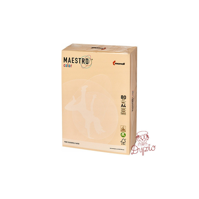 Papier ksero A4 80g MAESTRO COLOR CR20 pastel kremowy