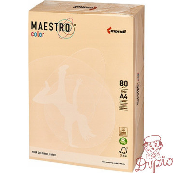 Papier ksero A4 80g MAESTRO COLOR CR20 pastel kremowy