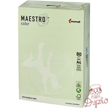 Papier ksero A4 80g MAESTRO COLOR GN27 pastel jasna zieleń