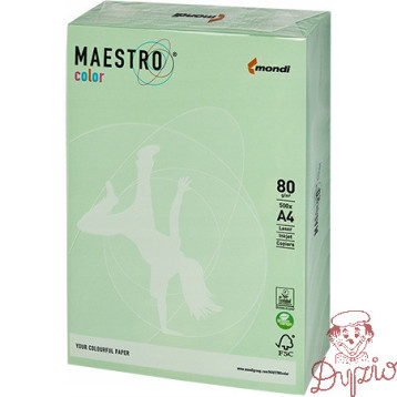 Papier ksero MAESTRO COLOR A4 80g MG28 pastel zielony