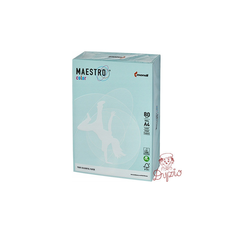 Papier ksero A4 80g MAESTRO COLOR BL29 jasny niebieski pastel pastel
