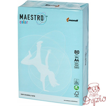 Papier ksero A4 80g MAESTRO COLOR MB30 niebieski pastel