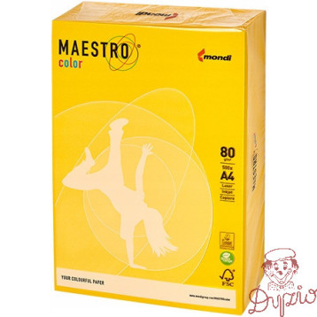 Papier ksero A4 80g MAESTRO COLOR IG50 Intensywny żółć siarkowa