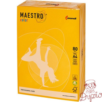 Papier ksero A4 80g MAESTRO COLOR SY40 Intensywny żółty słoneczny