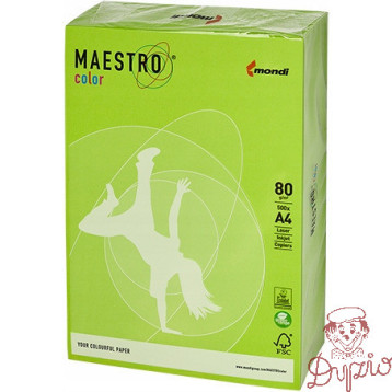 Papier ksero A4 80g MAESTRO COLOR LG46 Intensywny zieleń limonki