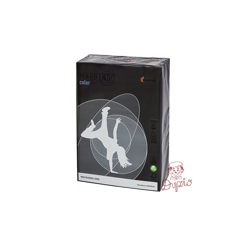 Papier ksero A4 80g MAESTRO COLOR B100 intensywny czarny 500ark