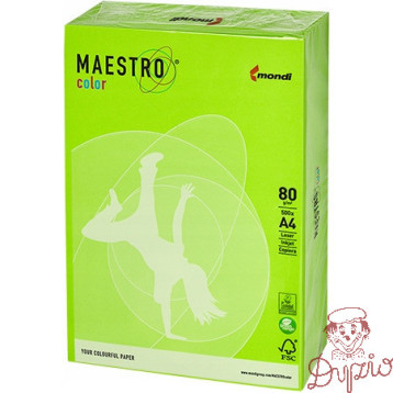 Papier ksero A4 80g MAESTRO COLOR NEOGN neonowy odcień zielony