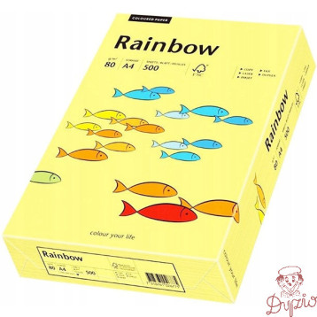Papier ksero A4 80g RAINBOW R12 jasnożółty 88042297