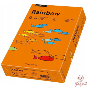Papier ksero A4 80g RAINBOW R26 ciemnopomarańczowy 88042453