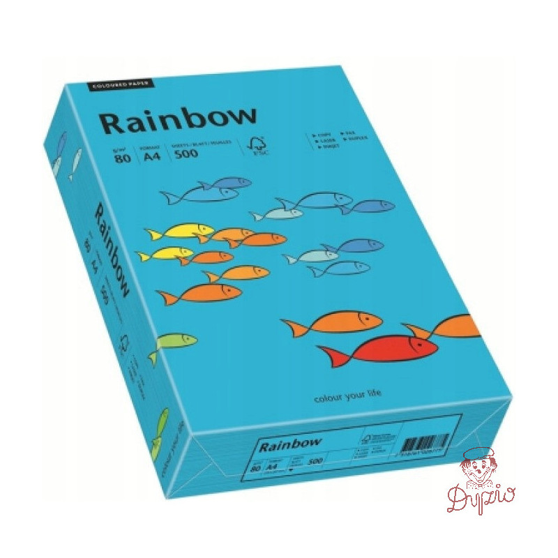 Papier ksero A4 80g RAINBOW R87 niebieski 88042739