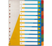 Przekładki PP A4 numeryczne 1-12 BP630-12 TETIS