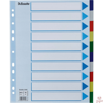 Przekładki plastikowe MAXI z PP 10 kart 15267 ESSELTE