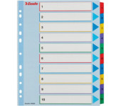 Przekładki kartonowe MYLAR A4 MAXI 1-10 ESSELTE 100208