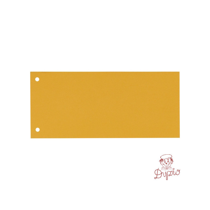 Przekładki kartonowe 1/3 A4 (100) żółte (separatory) 624448 ESSELTE