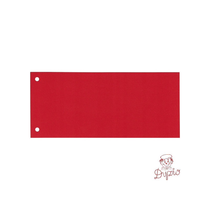 Przekładki kartonowe 1/3 A4 (100) czerwone (separatory) 624446 ESSELTE