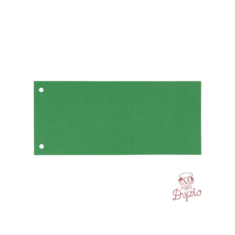 Przekładki kartonowe 1/3 A4 (100) zielone (separatory) 624447 ESSELTE
