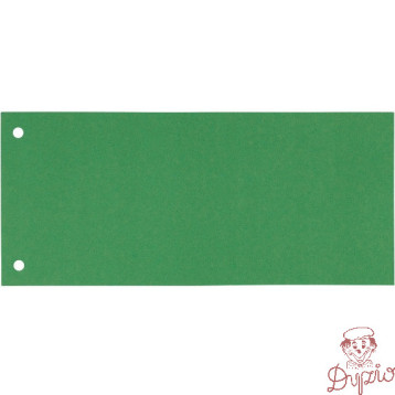 Przekładki kartonowe 1/3 A4 (100) zielone (separatory) 624447 ESSELTE