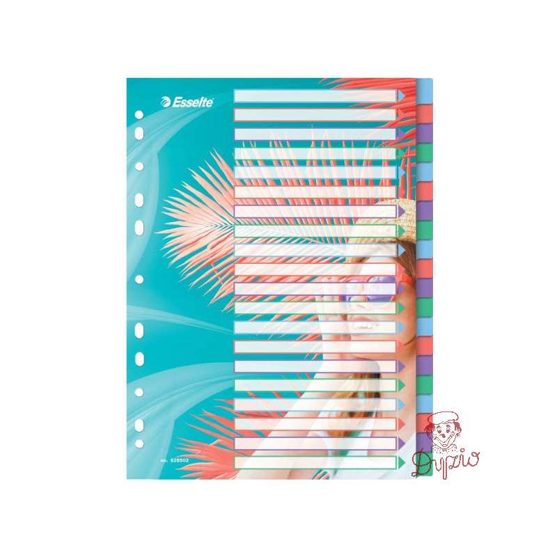 Przekładki Colour`Breeze PP A4 20 przekładek 628502 ESSELTE