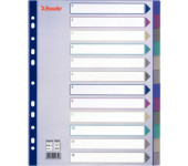 Przekładka PP A4 MULTICOLOR 12kart 20649 MAXI ESSELTE