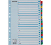 Przekładki kartonowe MYLAR A4 A-Z białe 100166 ESSELTE