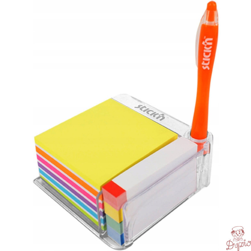 Przyborniki STICKN 21432 z notesami i zakładkami na biurko