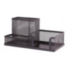 Przybornik na biurko NATUNA siatka czarny 204x104x100mm (3A)