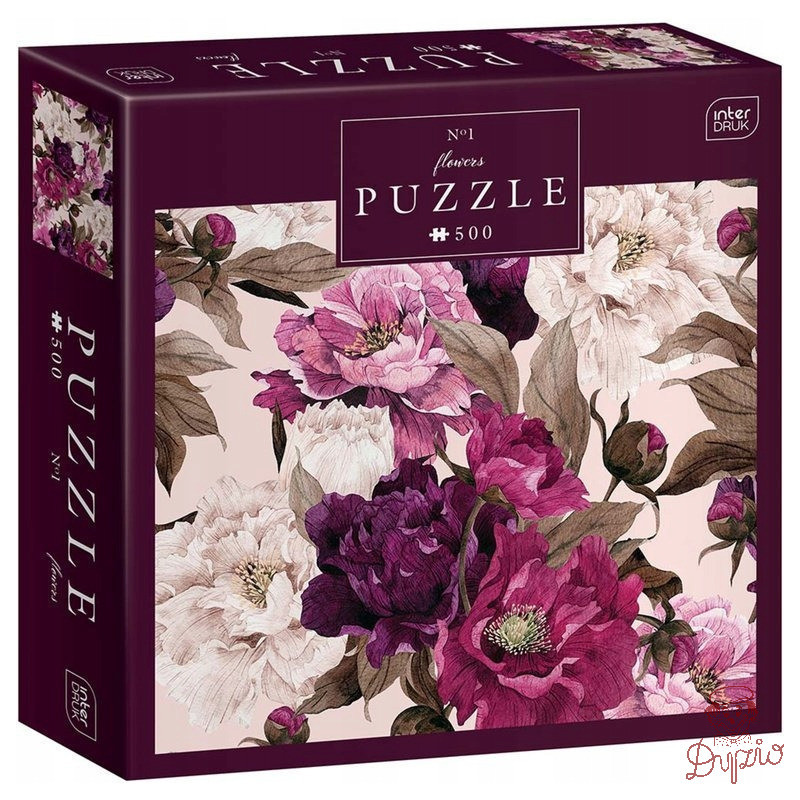 Puzzle 500 Flowers 1 PUZ500FLO1 INTERDRUK