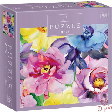 Puzzle 500 Flowers 2 PUZ500FLO2 INTERDRUK