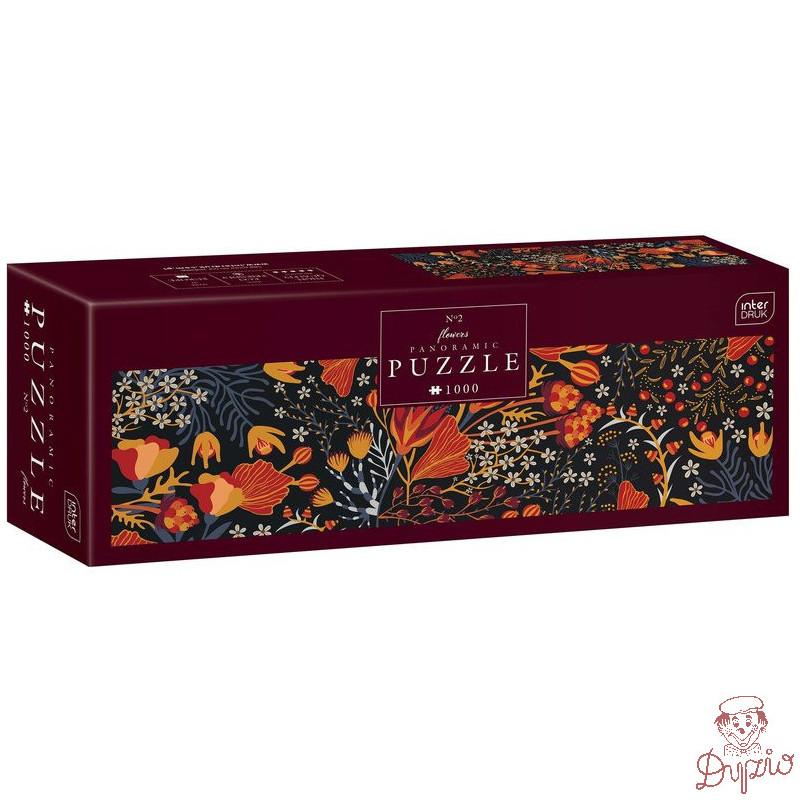 Puzzle panoramiczne 1000 Flowers 2 PUZPA1000FL2 INTERDRUK