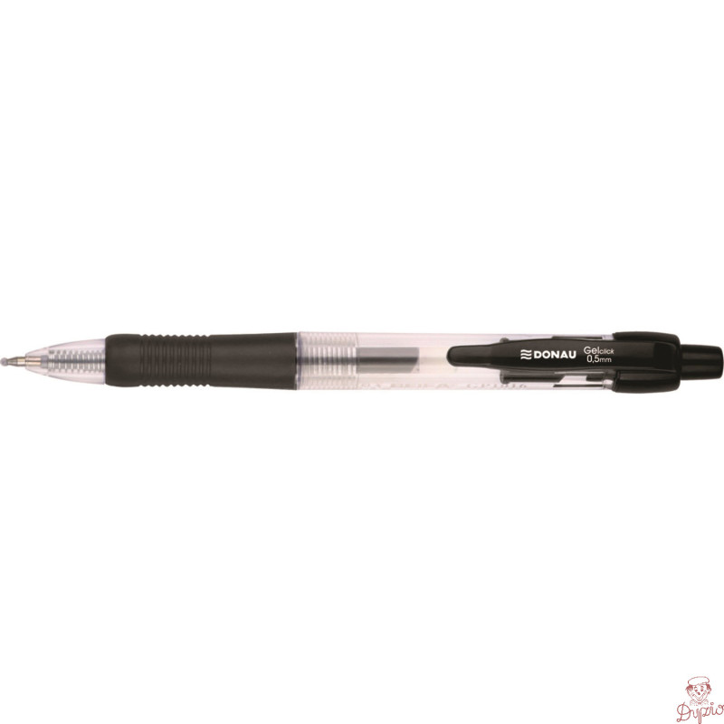 Długopis żelowy z gumowym uchwytem czarny 7344001PL-01 BIELLA