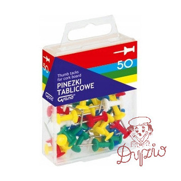 Pinezka tablicowa (50szt)GRAND 110-1116 op. plastikowe