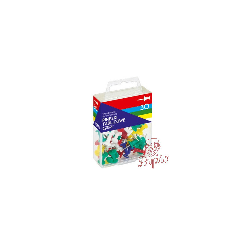 Pinezka tablicowa 30szt GRAND 110-1419