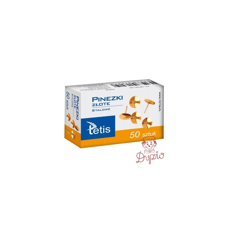 Pinezka złota (50szt.) GP095-AO TETIS