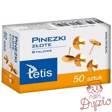 Pinezka złota (50szt.) GP095-AO TETIS