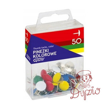 Pinezki kolorowe GRAND 50szt.T4 110-1115