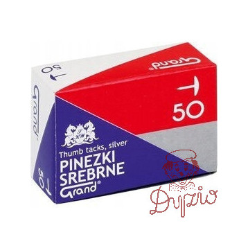 Pinezki srebrne S50 (10paczek) GRAND 110-1378