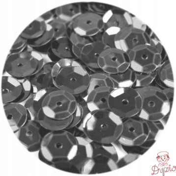 Cekiny hologramowe 8mm szare H130 BREWIS
