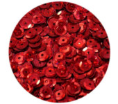 Cekiny hologramowe 6mm czerwone 10g. H20 BREWIS