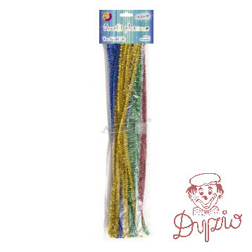 Druty kreatywne METALIK 6mm (40szt.) DP-6372 ALIGA