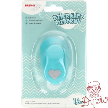 Dziurkacz ozdobny 1,6 cm SERCE D16-04 BREWIS