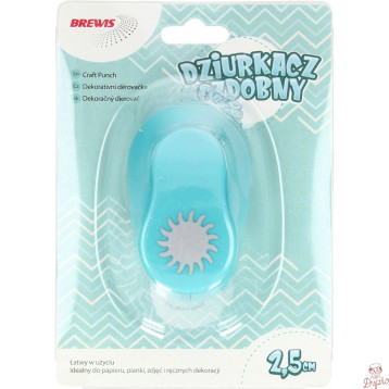 Dziurkacz ozdobny 2,5cm SŁOŃCE D25-06 BREWIS