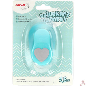 Dziurkacz ozdobny 2,5 cm SERCE D25-30 BREWIS