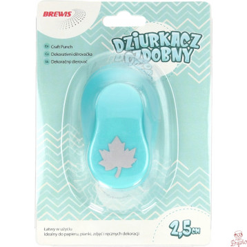 Dziurkacz ozdobny 2,5cm LIŚĆ KLONU D25-27 BREWIS