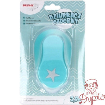 Dziurkacz ozdobny 3,8 cm GWIAZDKA D38-30 BREWIS