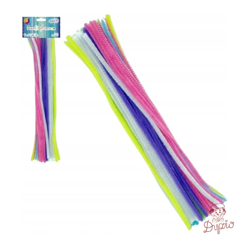 Druty pluszowe DP-6995 mix pastelowy ALIGA